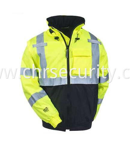 Men's High-Visibility Waterproof J26112 Insulated Hooded Jacket